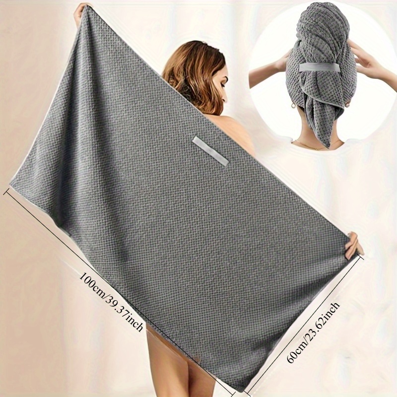 Hair Turban Towel - Toalla de microfibra para el cabello