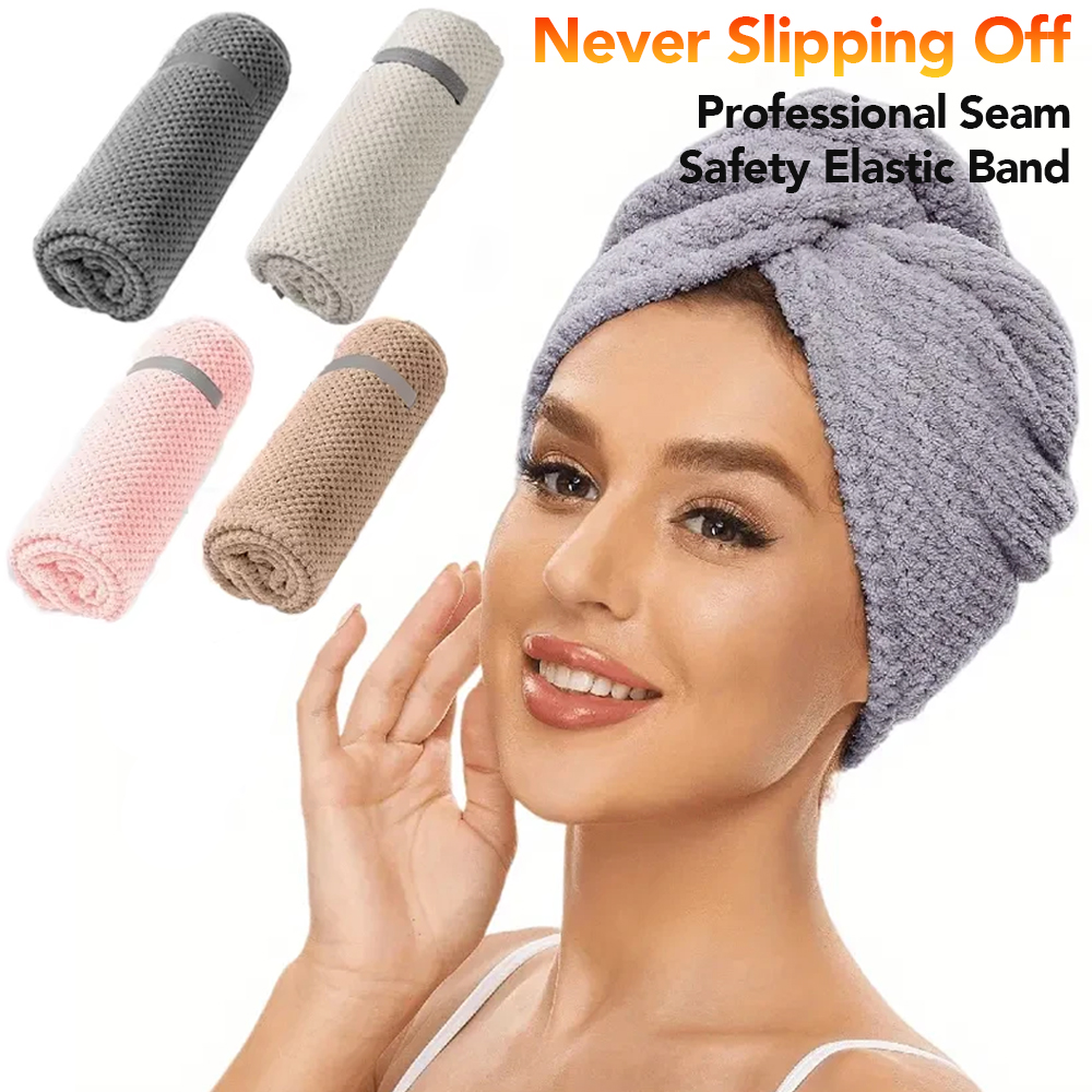 Hair Turban Towel - Toalla de microfibra para el cabello