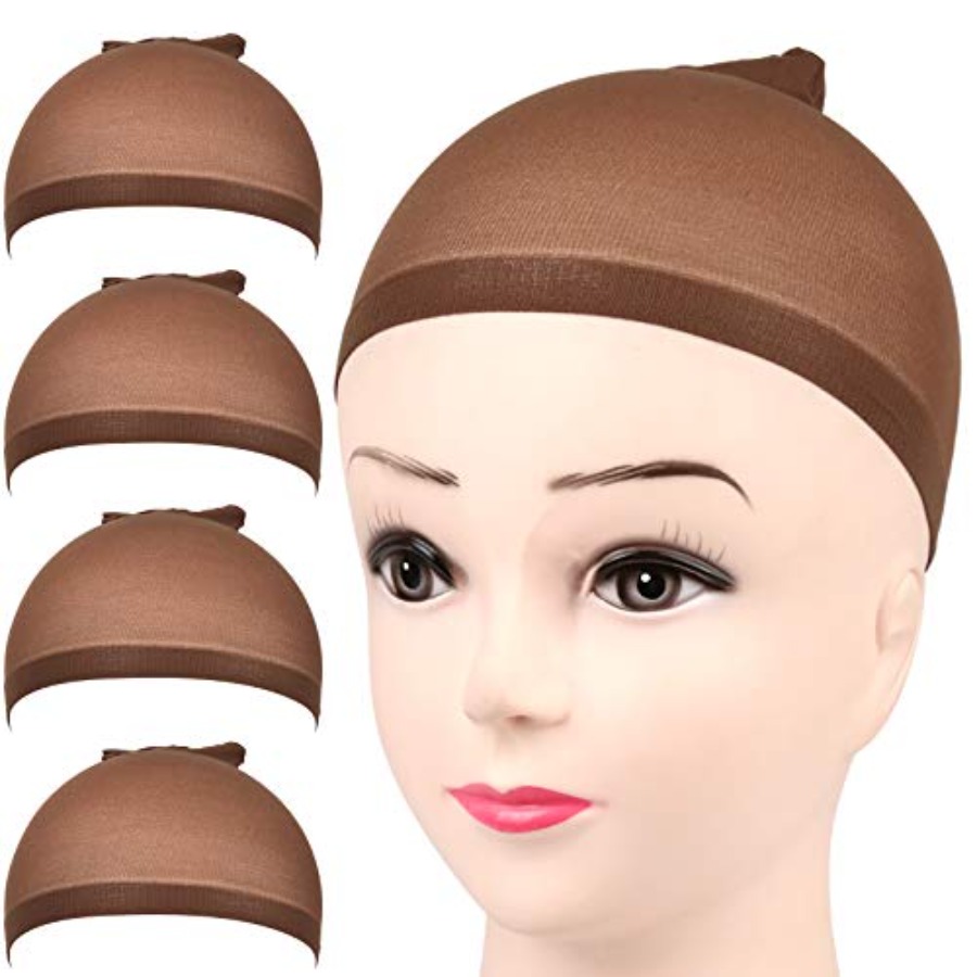 Wig Cap Stocking - Gorros para peluca, 4 piezas, color