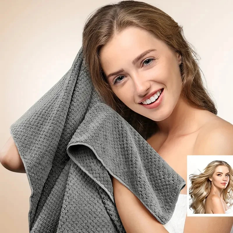 Hair Turban Towel - Toalla de microfibra ultra absorbente extra