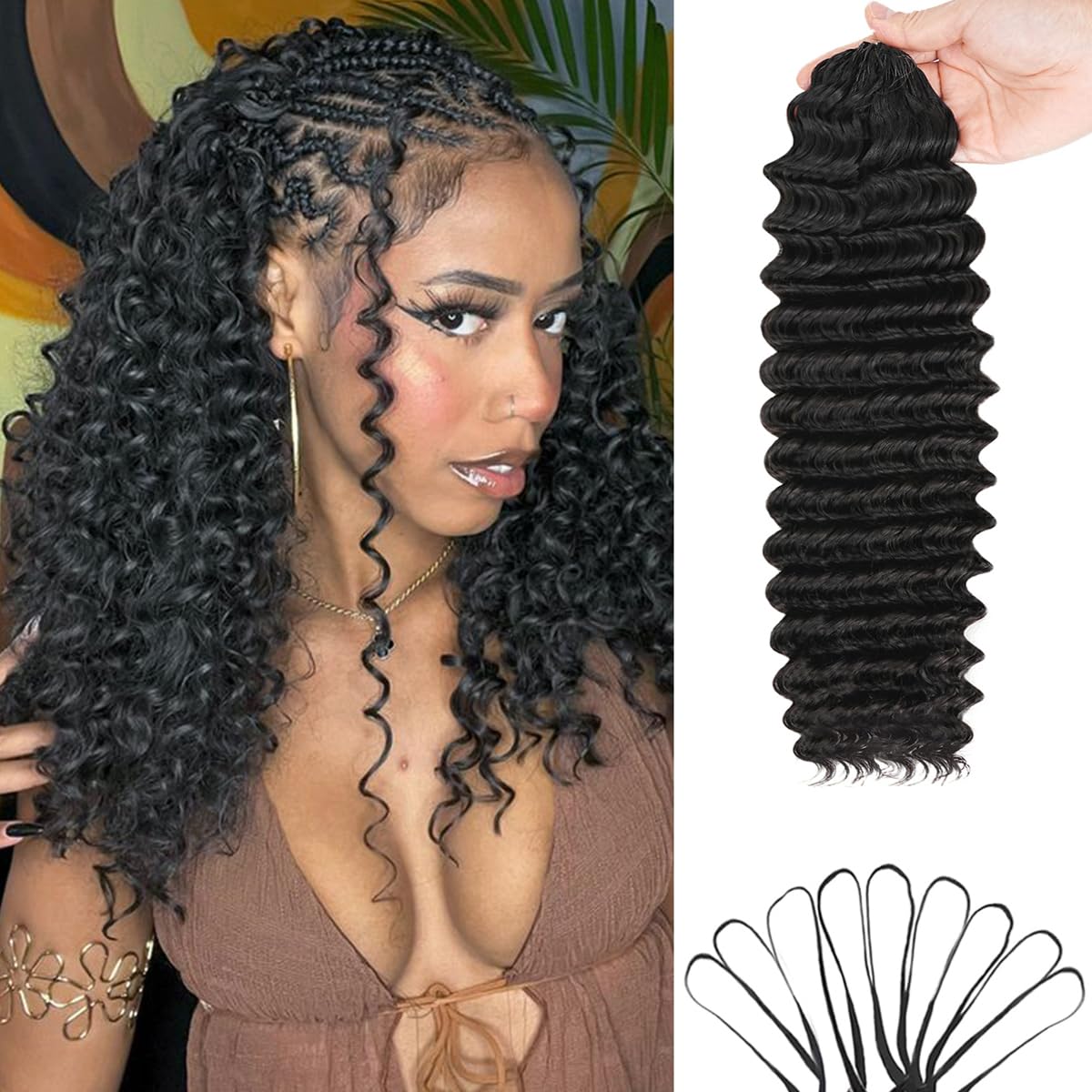 Hair Care Color - Extensiones de Cabello Humano Ondulado Profundo