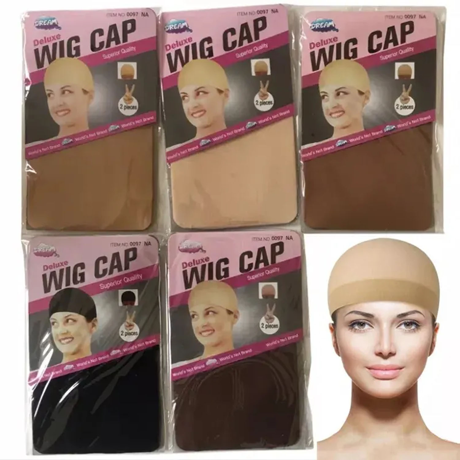 Wig Cap Stocking - 20/30 Uds pelo barato nuevo gorro