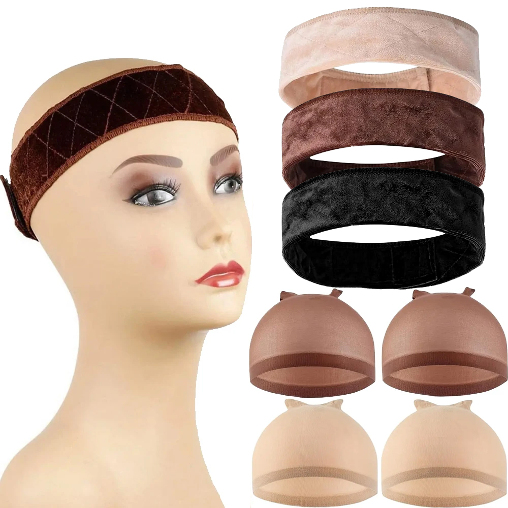 Wig Cap Stocking - Bandas de agarre para peluca y