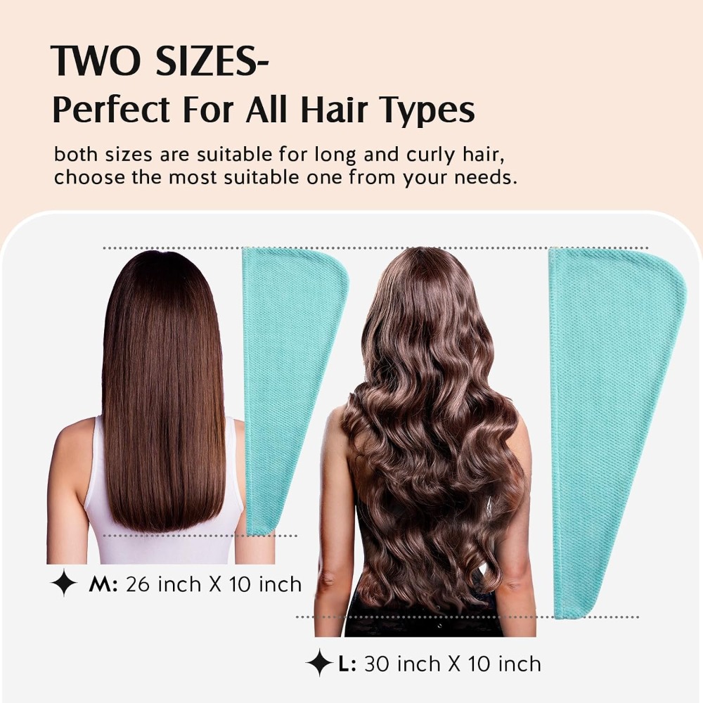 Paquete de 2 Toallas de Microf - Hair Turban Towel reseña y precio