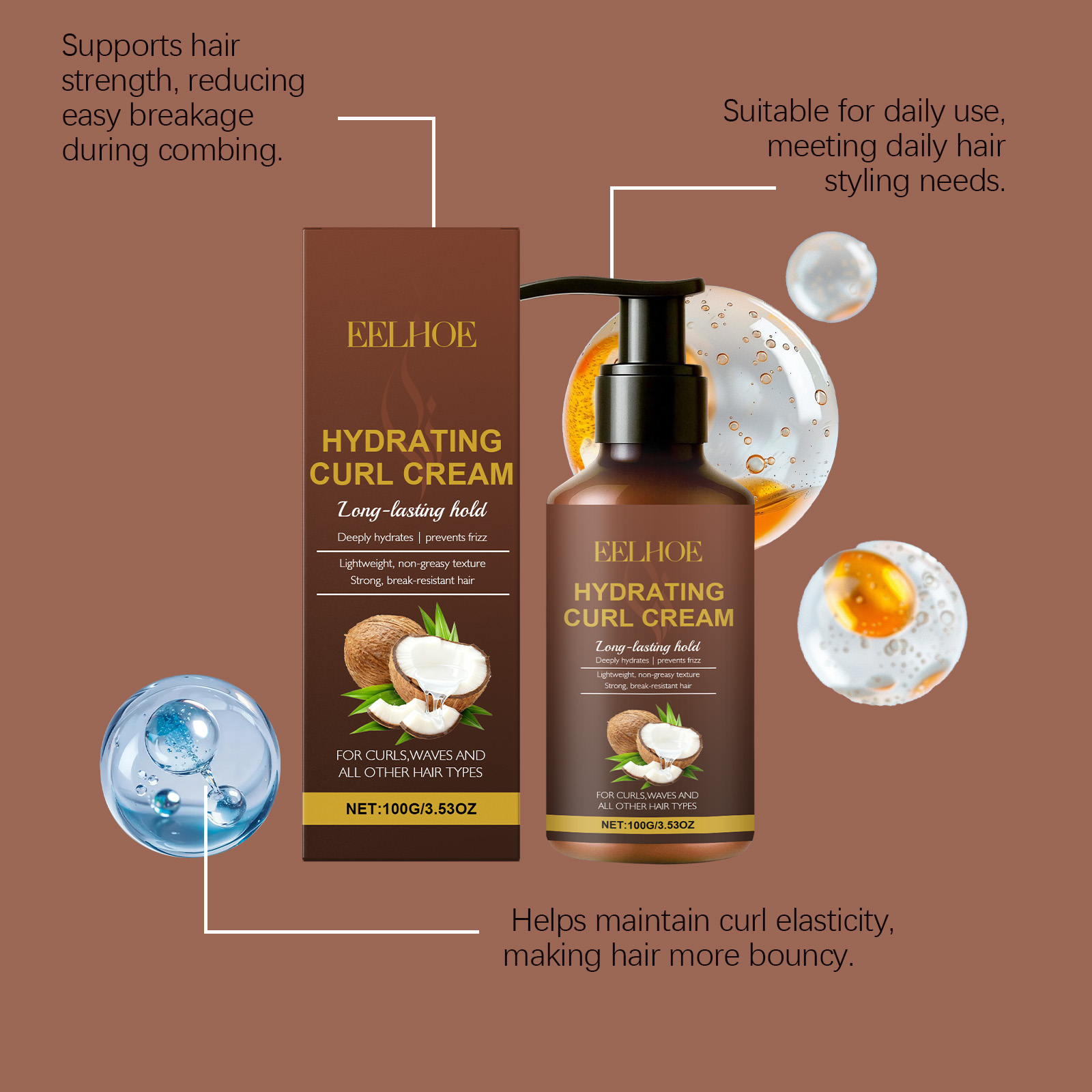 Crema de peinado para cabello  - Hair Care Long Hair reseña y precio
