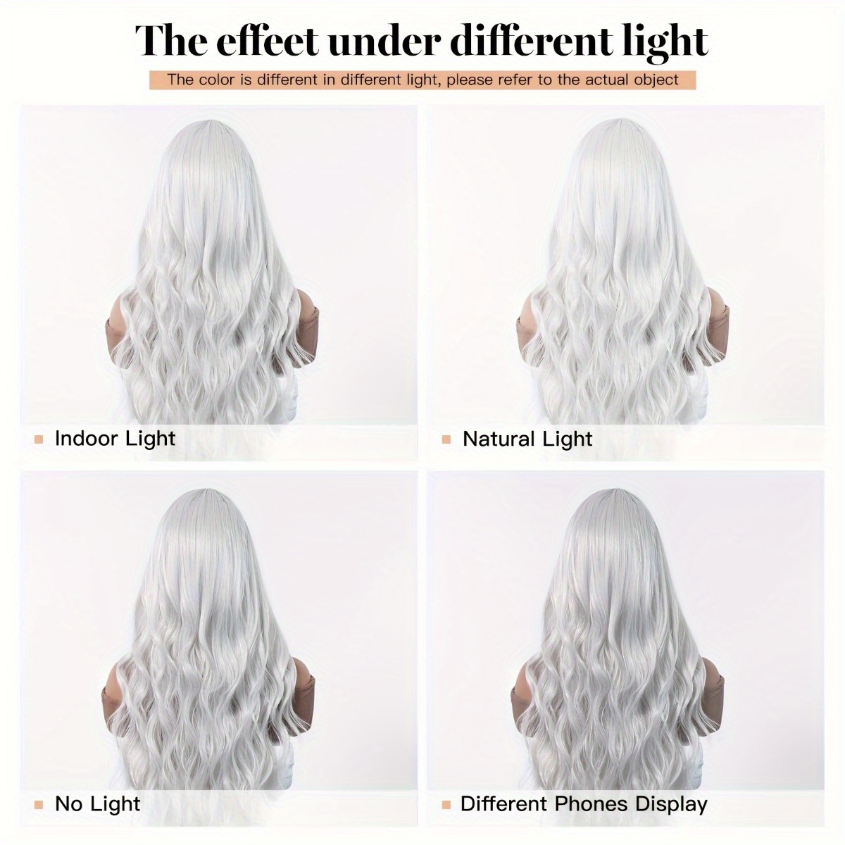 Peluca de fibra sintética de l - Hair Care Long Hair reseña y precio