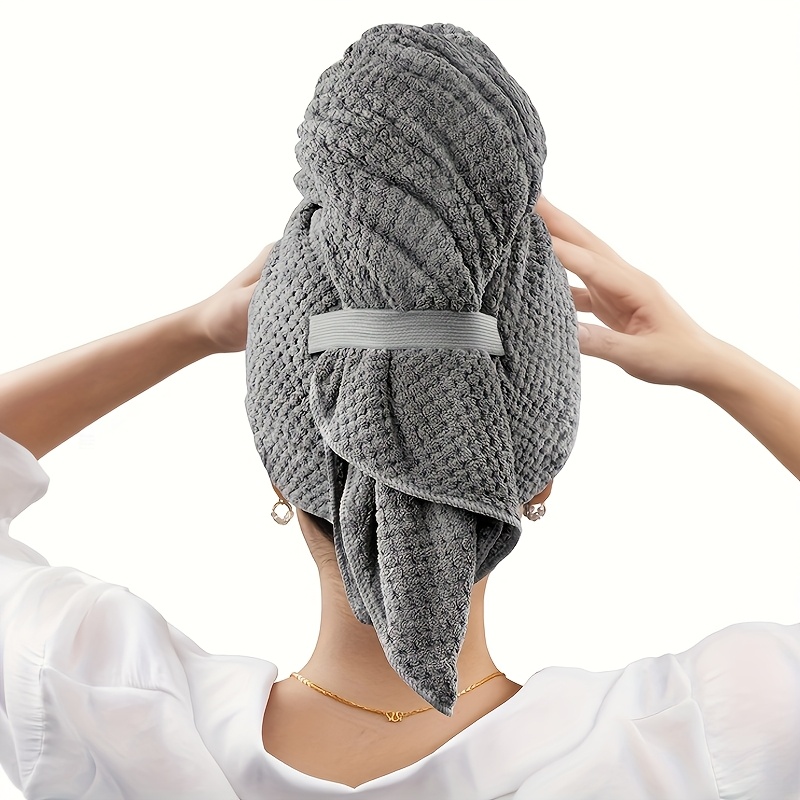Toalla de microfibra para el c - Hair Turban Towel reseña y precio