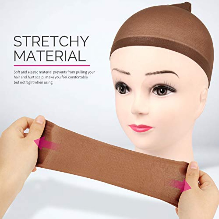 Gorros para peluca, 4 piezas,  - Wig Cap Stocking reseña y precio