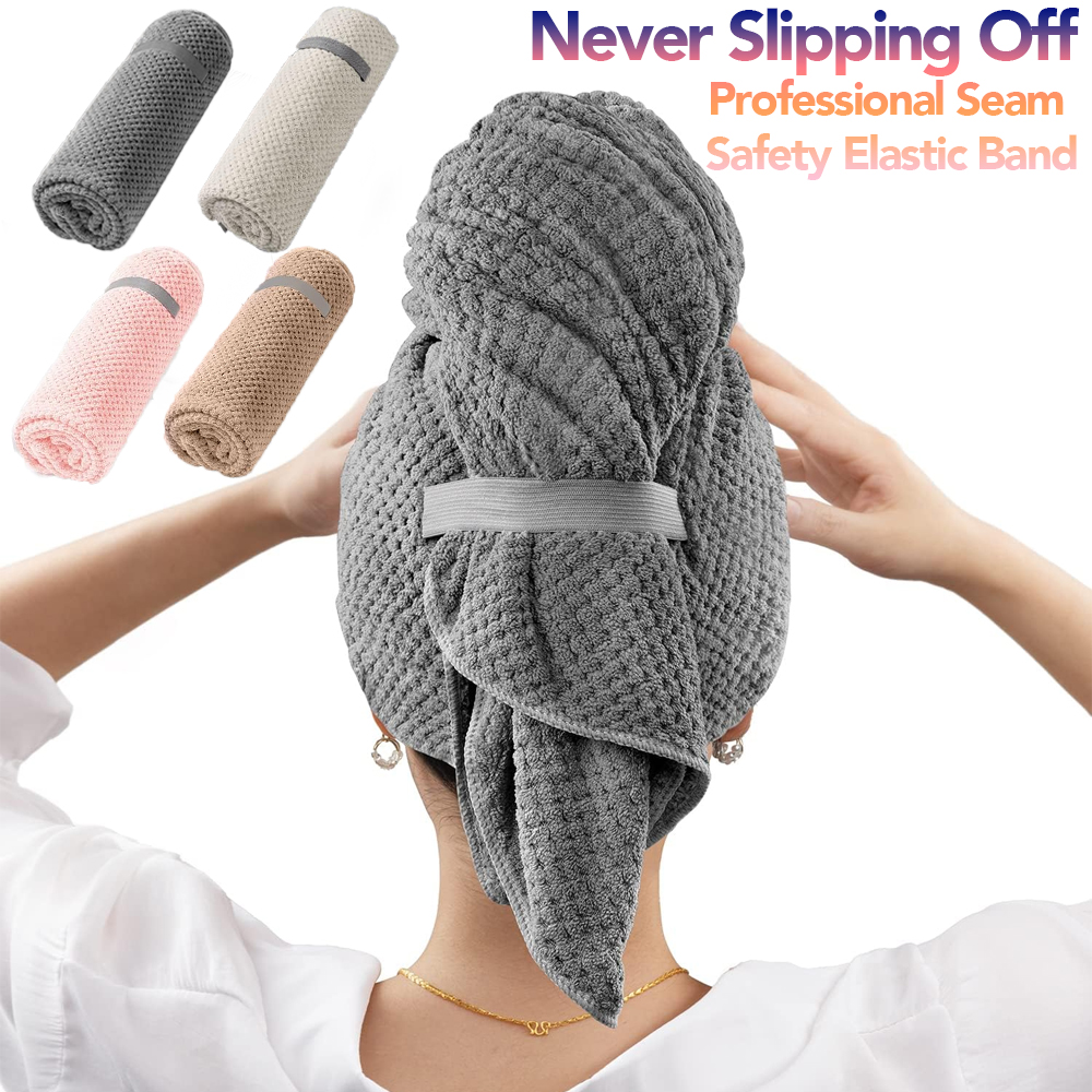 Toalla de microfibra para el c - Hair Turban Towel reseña y precio