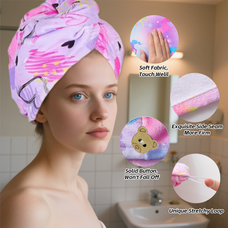 Juego de 2 Toallas Absorbentes - Hair Turban Towel reseña y precio