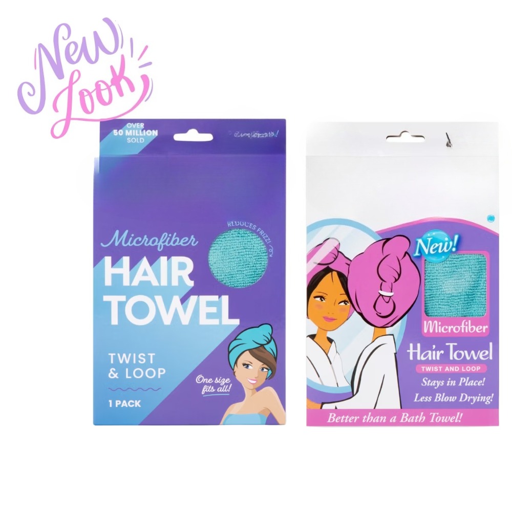 Toalla de microfibra azul pavo - Hair Turban Towel reseña y precio
