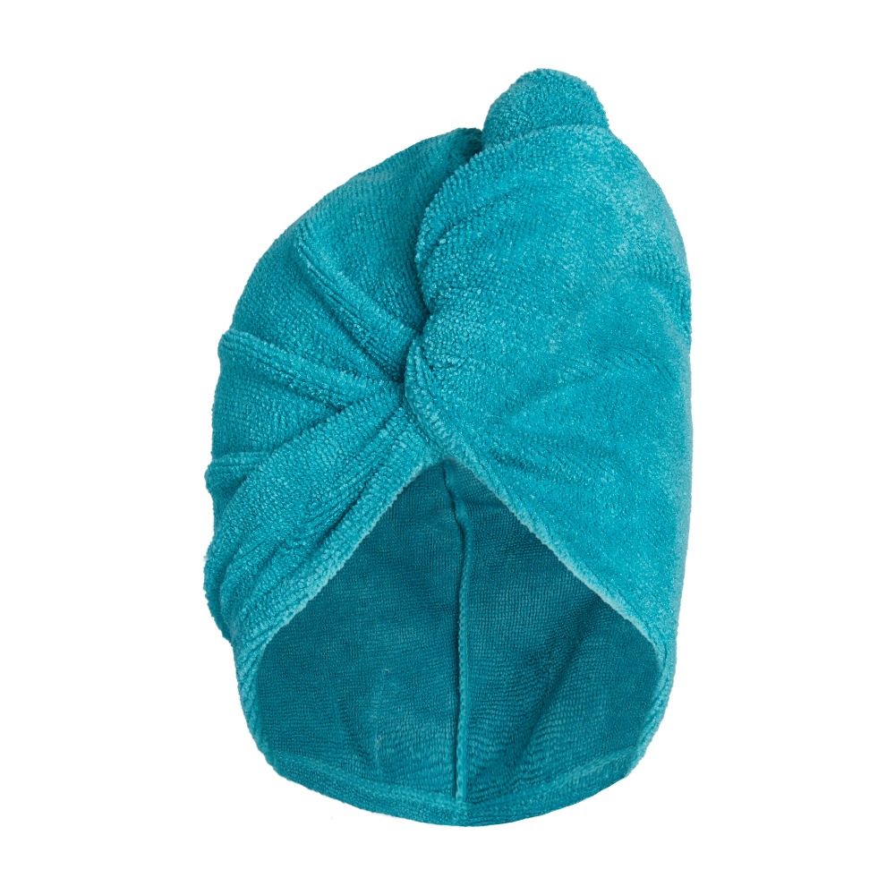Toalla de microfibra azul pavo - Hair Turban Towel reseña y precio