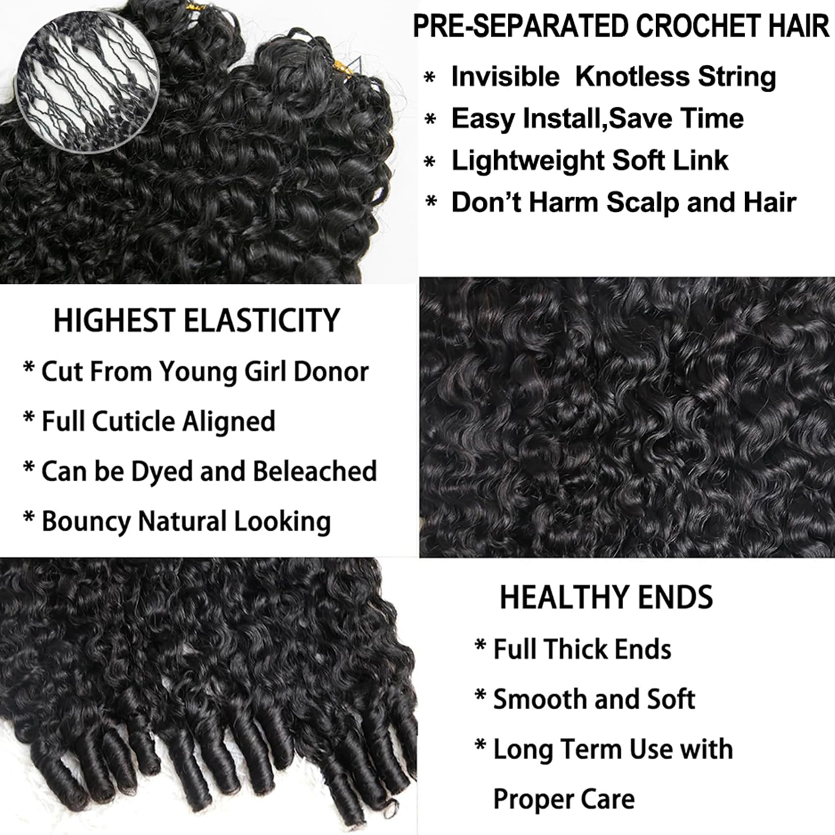 Extensiones de cabello humano  - Hair Care Color reseña y precio