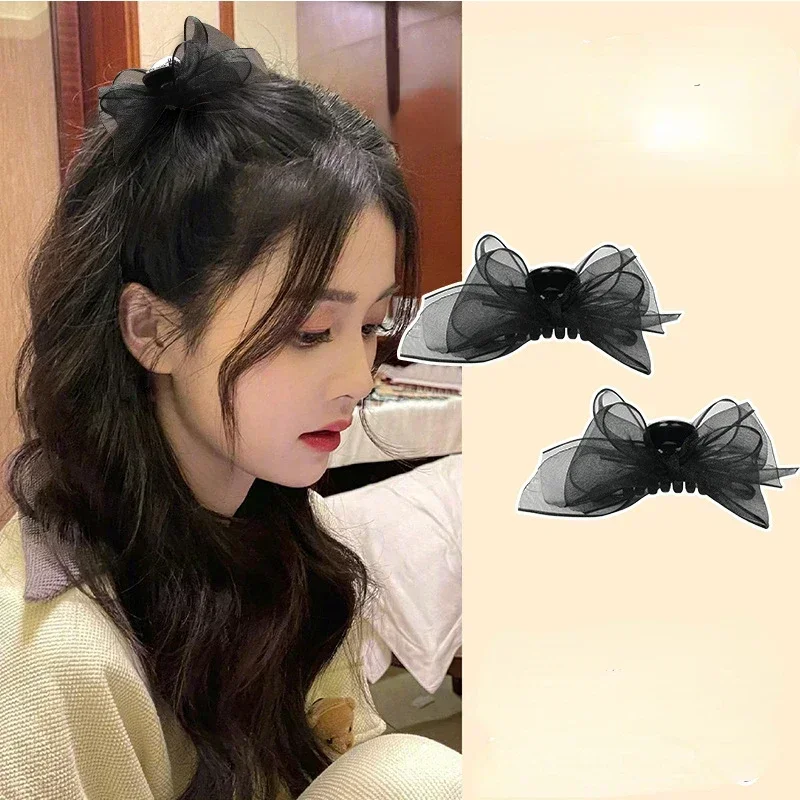 2 uds negro mate Bowknot malla - Bobby Pin Bulk reseña y precio