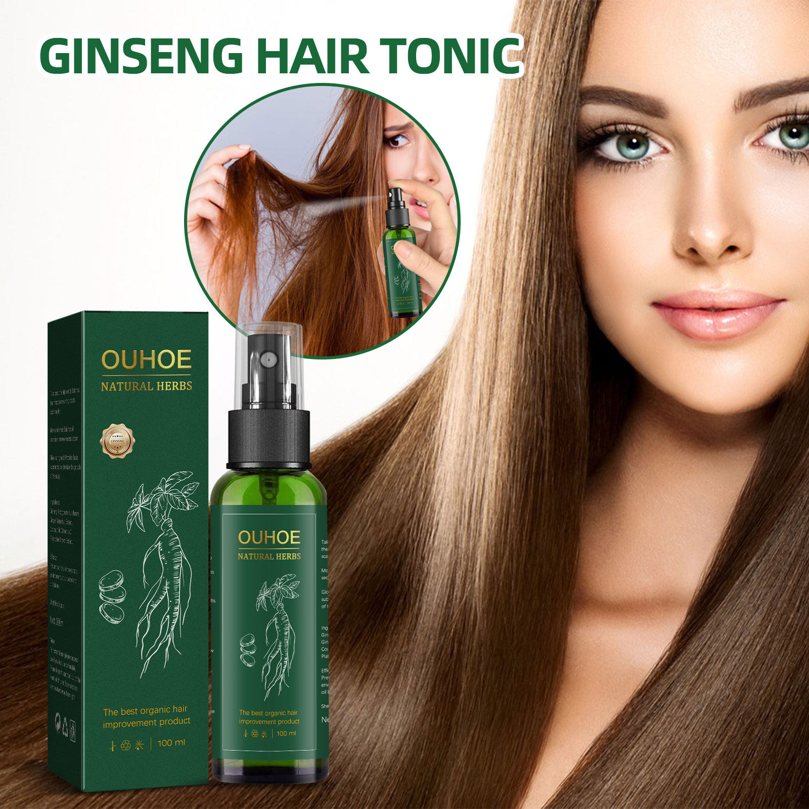 Spray para el cuidado del cabe - Hair Care Herbal Products reseña y precio