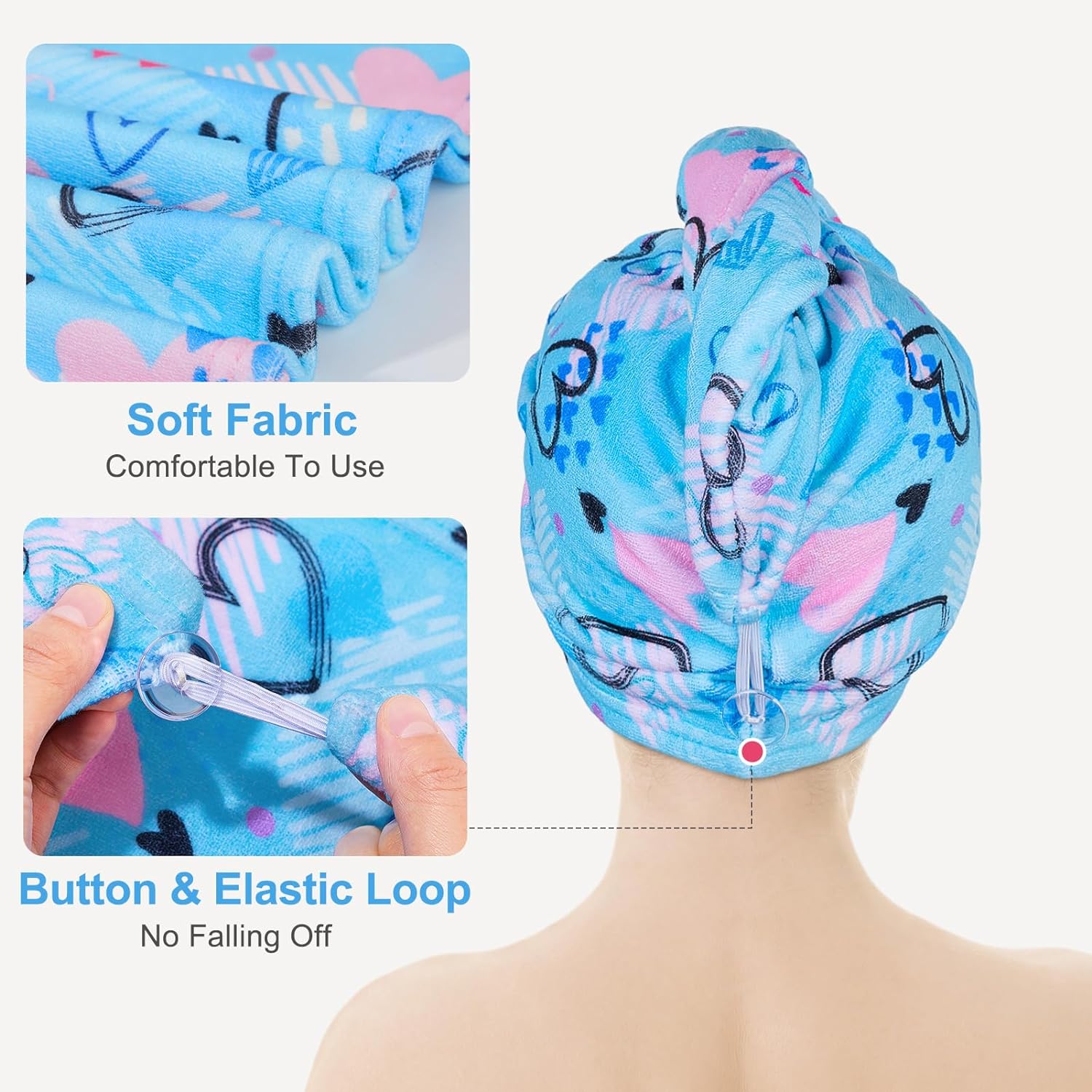 1 Toalla de Secado Rápido Abso - Hair Turban Towel reseña y precio