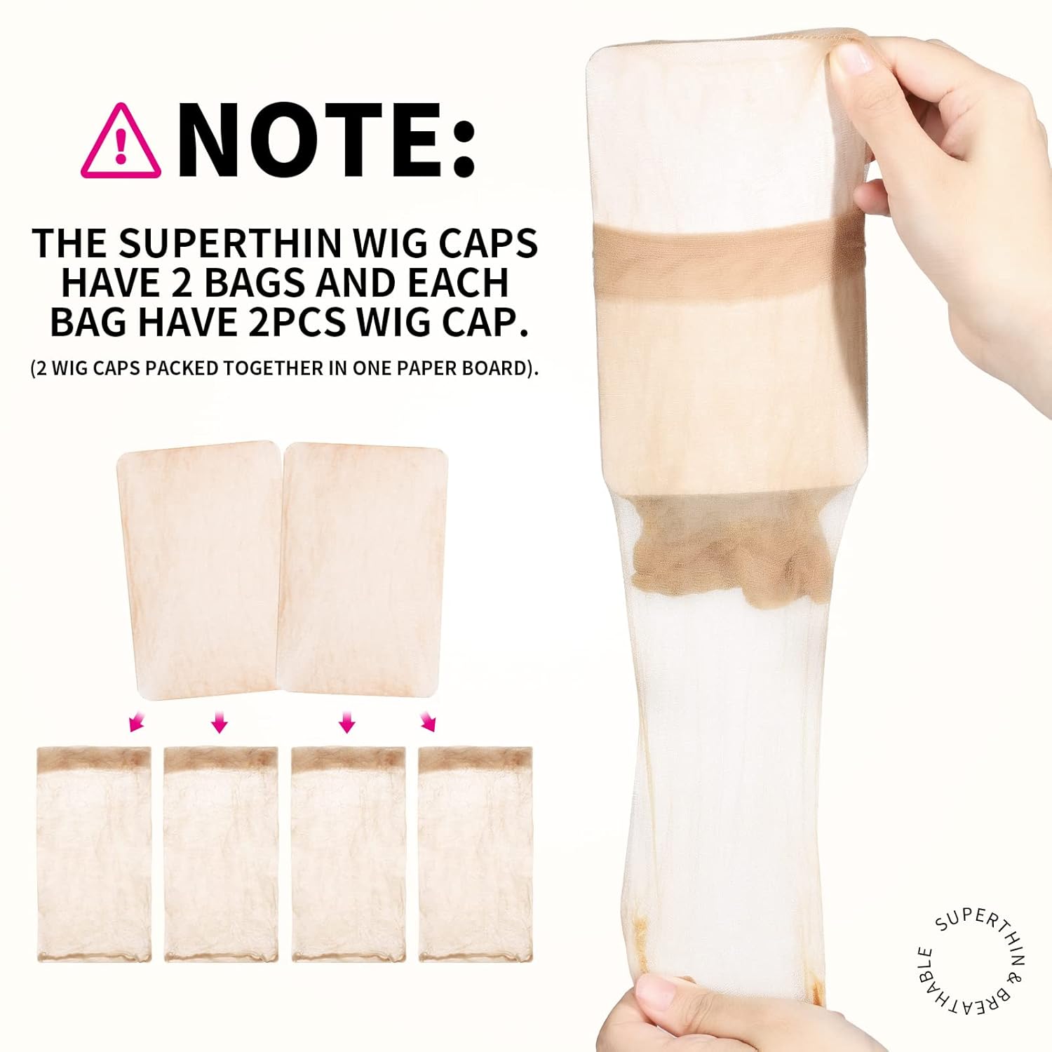 4/12 Uds malla de nailon venti - Wig Cap Stocking reseña y precio